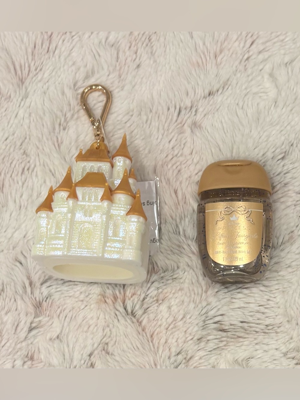 Bath and Body Works Disney Castle Sanitizer Holder Light Up Set NEW
